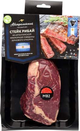 Стейк Австралийский ТД Рибай МВ2 из аргентинской мраморной говядины замороженный ~1 кг