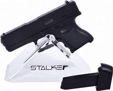 Пистолет пневматический Stalker SA17GM Spring (ан. Glock 17), к.6мм, магаз. 6шар, до 80м/с