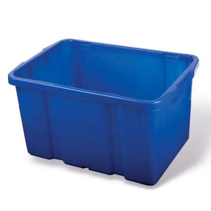 Ящик для хранения штабелируемый, 60 л, цвет синий, PT9954