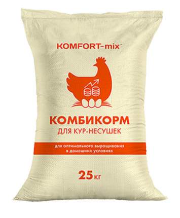 Комбикорм для кур-несушек KOMFORT-mix 25 кг