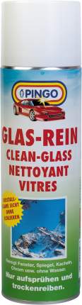 Очиститель стекол Pingo 00128-3 500 мл аэрозольОчищает оконные стекла, зеркала, кафель, хром и т.д. без предварительной  ...