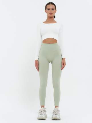 Тип: спортивные леггинсы, Материал: полиамид; эластан, Цвет: бирюзовый, Цвет производителя: Мятный, Материал подкладки: без   ...