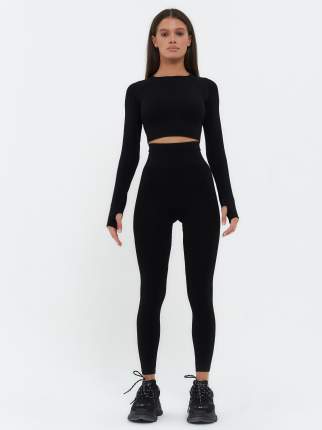 Цвет производителя: Черный, Тип: леггинсы, Цвет: черный, Материал: полиамид; эластан, Материал подкладки: без   ...