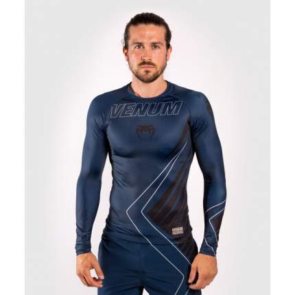 Рашгард Venum Contender 5.0 L/S navy/sand, S INT