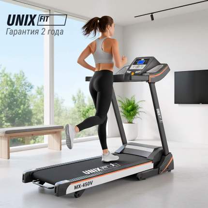 Беговая дорожка UNIX MX-450V электрическая черный/серый