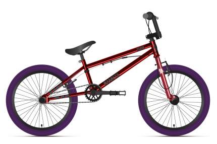 Велосипед Stark'24 Madness BMX 5 Cr-Mo красный/черный/фиолетовый