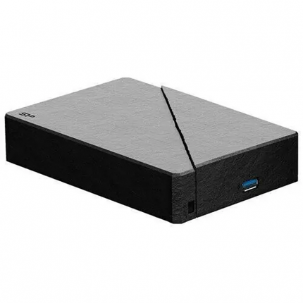 Диск HDD Silicon Power Stream S07 6TB, 3.5", USB 3.2, адаптер питания, чёрный