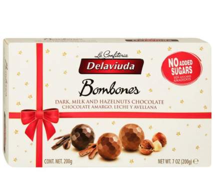Шоколадные конфеты Delaviuda ассорти без сахара 200 г