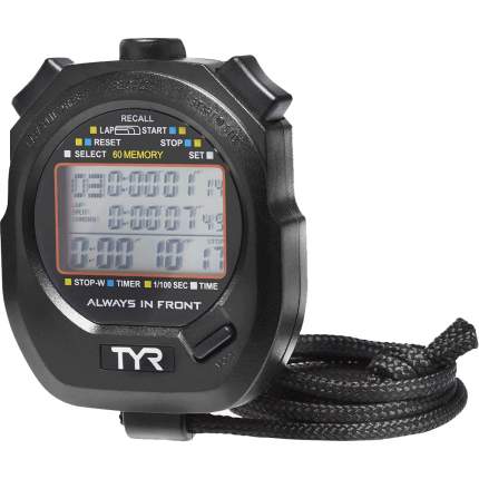 TYR Секундомер Z-200 Stopwatch, LSWSTOP/001, черный