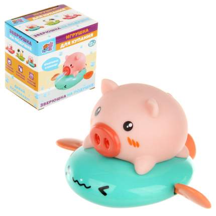 "Зверюшка на подушке" - прекрасная, смешная и яркая игрушка для купания с заводным механизмом. Чтобы запустить  ...