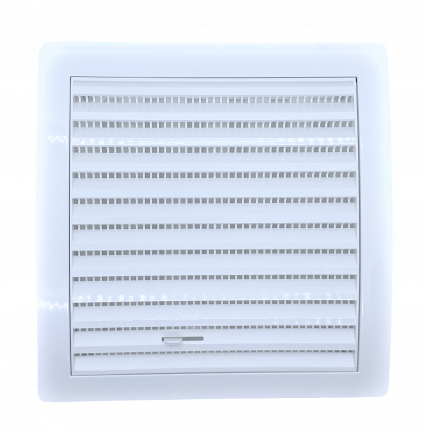 Европейская регулируемая вентиляционная решетка из ABS-плстика, 190x190мм (цвет белый)