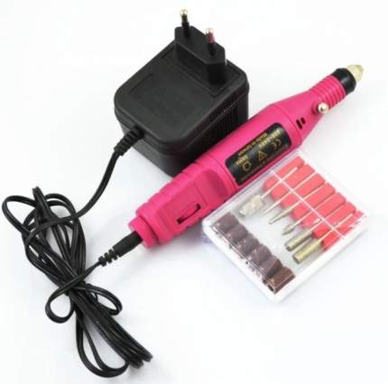 Аппарат мини-ручка для маникюра и педикюра Nail Drill розовый