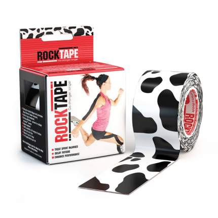 Кинезиотейп Rock Tape Classic белый/черный 500 см
