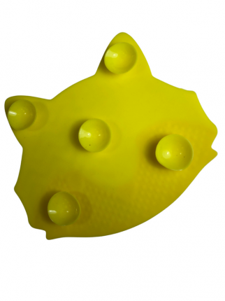 Коврик для очистки косметических кистей, 15 х 17 см iLEDea желтый