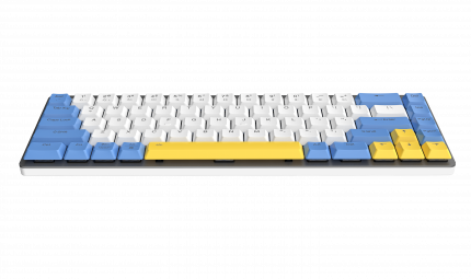 Проводная/беспроводная игровая клавиатура Dareu EK868 White/Blue/Yellow