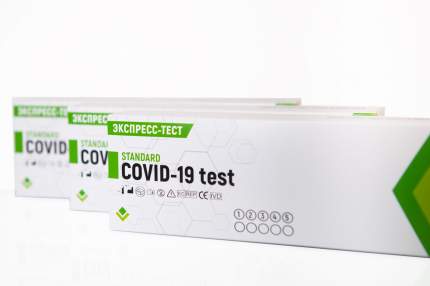 Экспресс-тест на коронавирус (ПЦР) STANDARD COVID-19 test (Антиген) 98%  5 шт