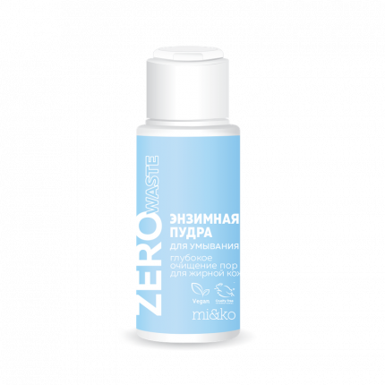 Пудра для умывания Mi&Ko с энзимами для глубокого очищения пор Zero Waste 25 г