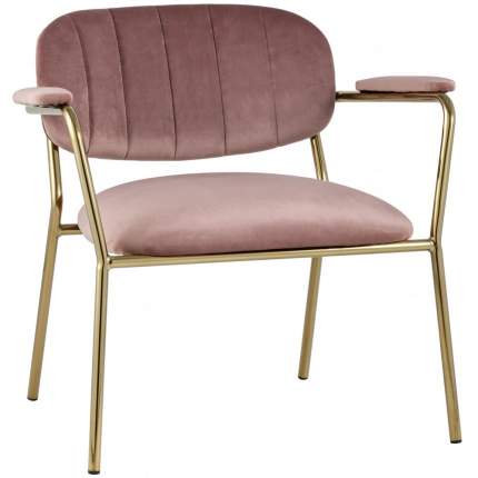 Кресло STOOL GROUP Кэрол УТ000004444, пыльно-розовый/золотистый