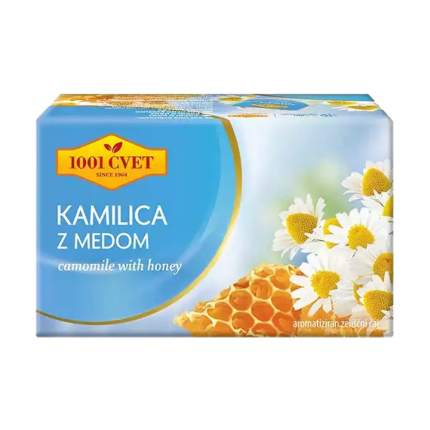 чай с медом и ромашкой