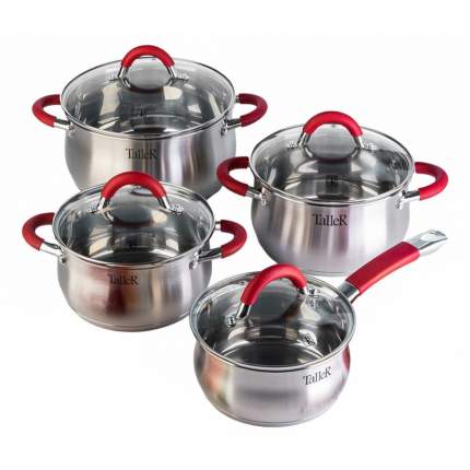 Материал изделия: нержавеющая сталь, Тип товара: набор кастрюль, Тип упаковки: коробка, Цвет:   ...