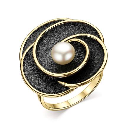 Тип: кольцо, Материал изделия: серебро, Цвет материала: золотистый, Цвет вставки: черный;   ...