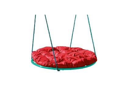 Качели M-GROUP "ГНЕЗДО" с подушкой 1,2 м, без оплётки, красная подушка