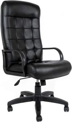 Кресло офисное Евростиль Стиль кожзам черный