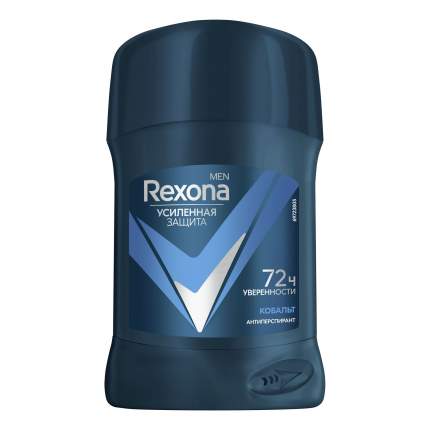 Антиперспирант-карандаш Rexona Men усиленная защита 72ч уверенности Кобальт 40 мл