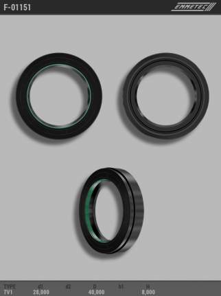 Сальник рулевой рейки 28x40x8 (7V1). Emmetec – это итальянский бренд с успешной 80-летней историей в сфере  ...