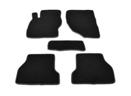 три-авс коврики салона eva ford focus 2 (2004-2011) черные, серый кант   ...