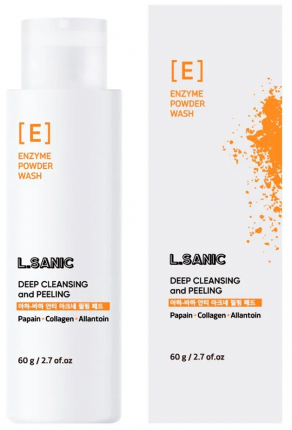 Пудра-пилинг для лица L.Sanic Enzyme Powder Wash энзимная, для глубокого очищения, 60 г