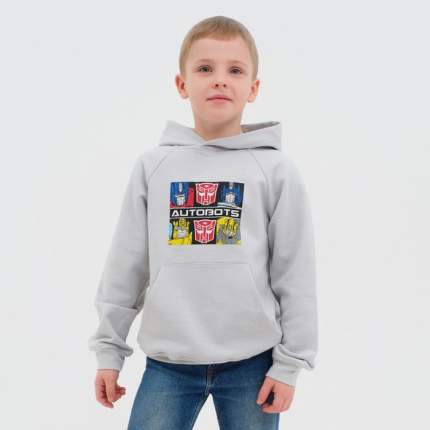 Тип: худи детское, Цвет: серый, Материал верха: хлопок, Цвет производителя:   ...