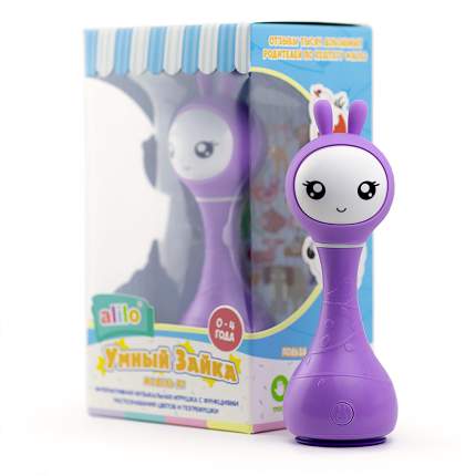 Музыкальная игрушка Alilo Умный Зайка R1 фиолетовый