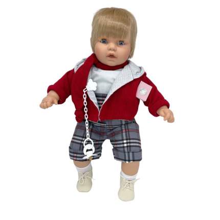 Кукла бренда Munecas Berbesa. Мальчик мягко-набивной. Ручки, ножки и голова изготовлены из винила.Внутри мягкого тела вшит  ...