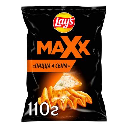 Чипсы Lay's Maxx картофельные пицца 4 сыра 110 г