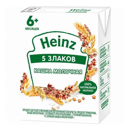 Каша Heinz 5 злаков молочная с 6 месяцев 200 мл