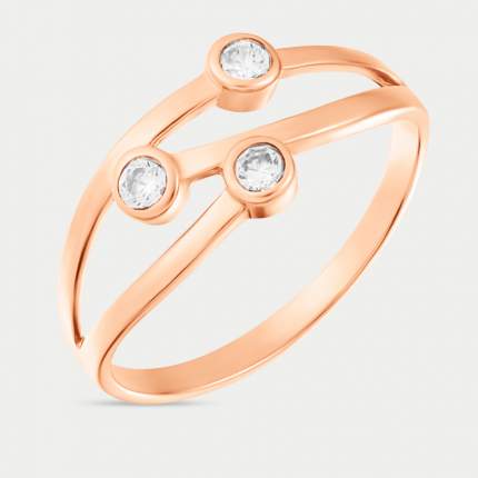 Тип огранки: круг, Материал изделия: розовое золото, Тип: кольцо, Цвет материала: золотистый, Цвет вставки:   ...