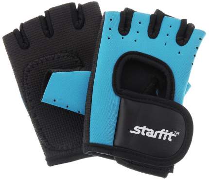 Перчатки для фитнеса StarFit SU-107, синий/черный, XL