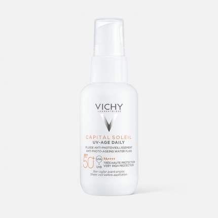 Флюид VICHY Capital Soleil SPF 50+ Солнцезащитный для лица против фотостарения, 40 мл