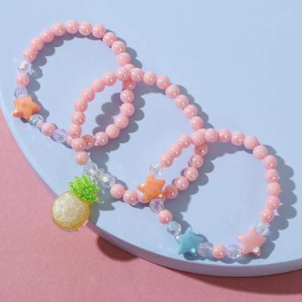 Набор детских браслетов "Выбражулька" ананас,   ...