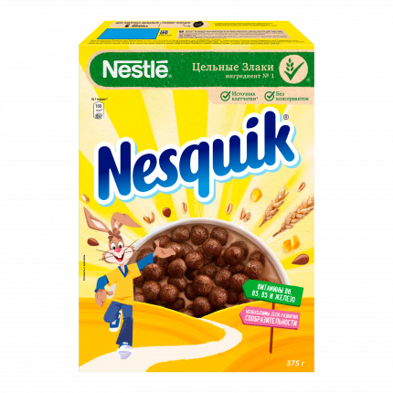 Готовый завтрак Nesquik шоколадные шарики 375 г