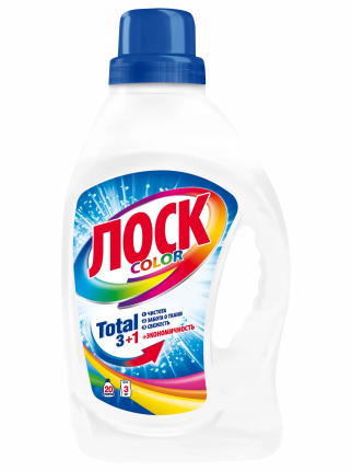 Гель для стирки цветного белья Лоск Color для цветного белья, 1,3 л (20 стирок)