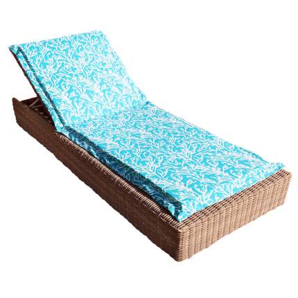 Подушка для садовой мебели Kauffort Sky Corals ka363160 190х60 см бело-голубой