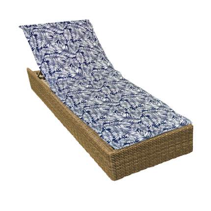 Подушка для садовой мебели Kauffort Blue Palma ka363159 190х60 см бело-синий