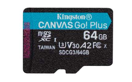 Карта памяти Kingston 64GB Canvas Go! Plus 170R (SDCG3/64GBSP)