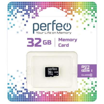 Карта памяти Perfeo microSD 32GB High-Capacity (Class 10) без адаптера