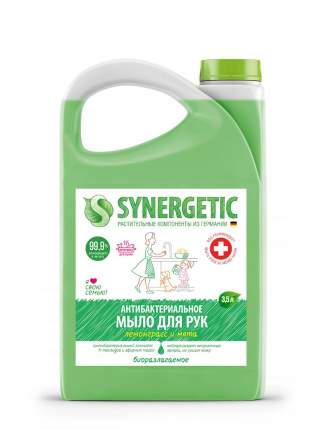 Жидкое мыло SYNERGETIC "Лемонграсс и мята"антибактериальное с нейтрализацией запахов, 3,5л