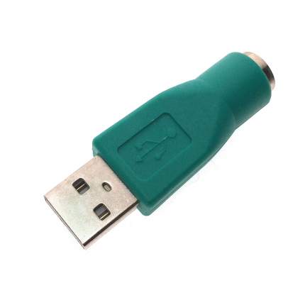Переходник Espada USB A-PS/2 , M-F Green (EUSBM-PS/2F)