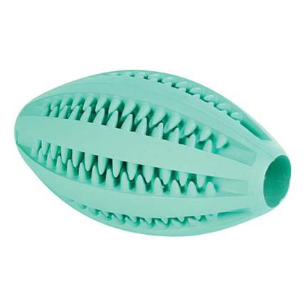 Жевательная игрушка для собак TRIXIE Мяч для бейсбола Denta Fun, голубой, 11,5 см