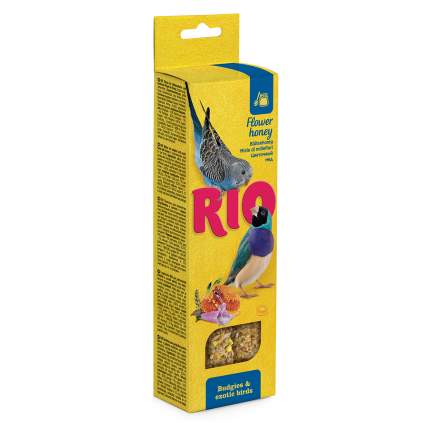 Лакомство для волнистых попугаев и экзотических птиц RIO Палочки с медом 2х40г